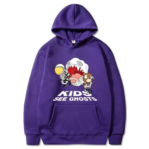 Kids See Ghosts Purple Hoodie