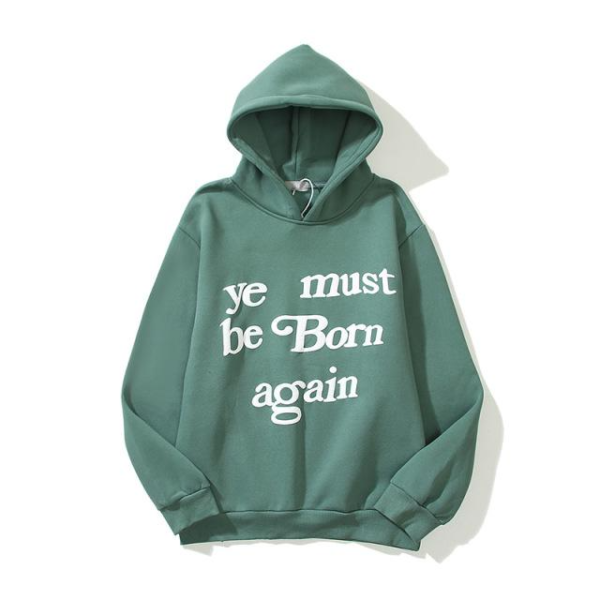 Ye Must Be Born Again Green Hoodie