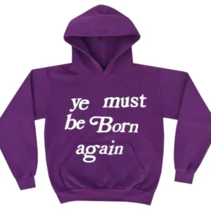 Ye Must Be Born Again Purple Hoodie