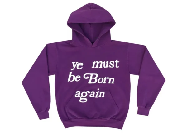 Ye Must Be Born Again Purple Hoodie