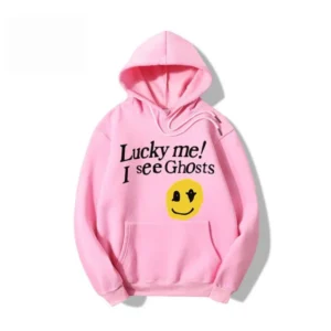 Kanye West Lucky Me i See Ghost Pink Hoodie