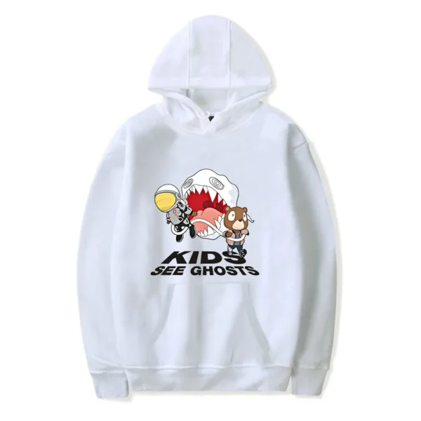 Kids See Ghosts White Hoodie