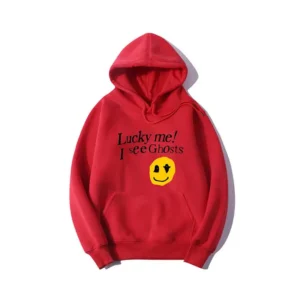 Kanye West Lucky Me i See Ghost Red Hoodie