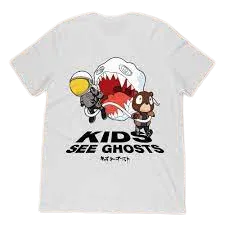 Kids See Ghosts White T Shirt